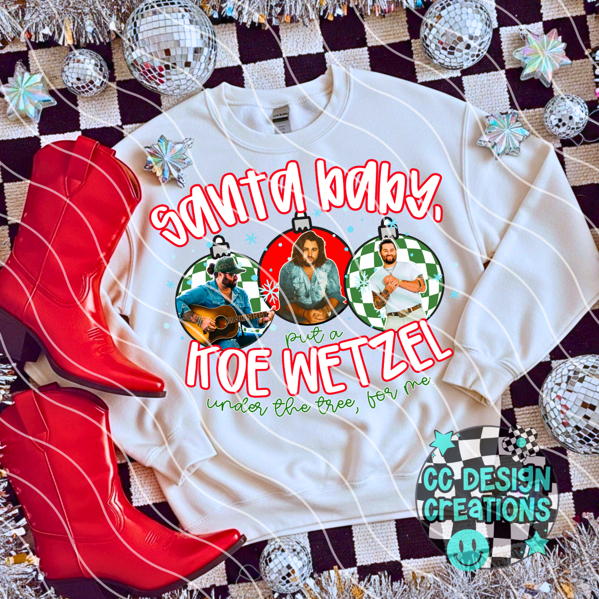 Santa Baby Koe PNG Digital Download
