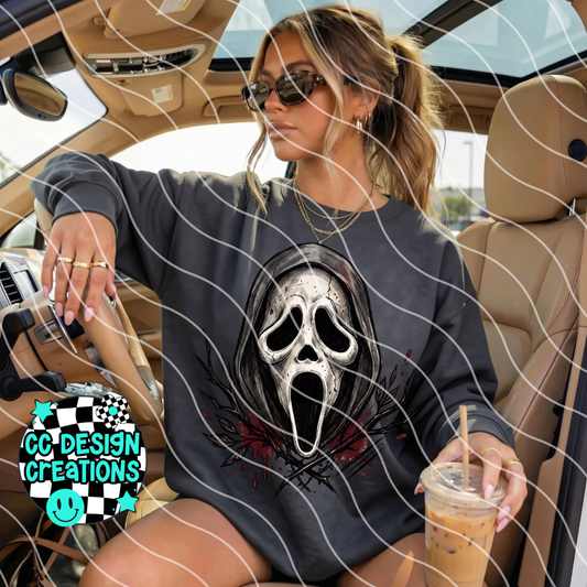 GHOST FACE PNG DIGITAL DOWNLOAD
