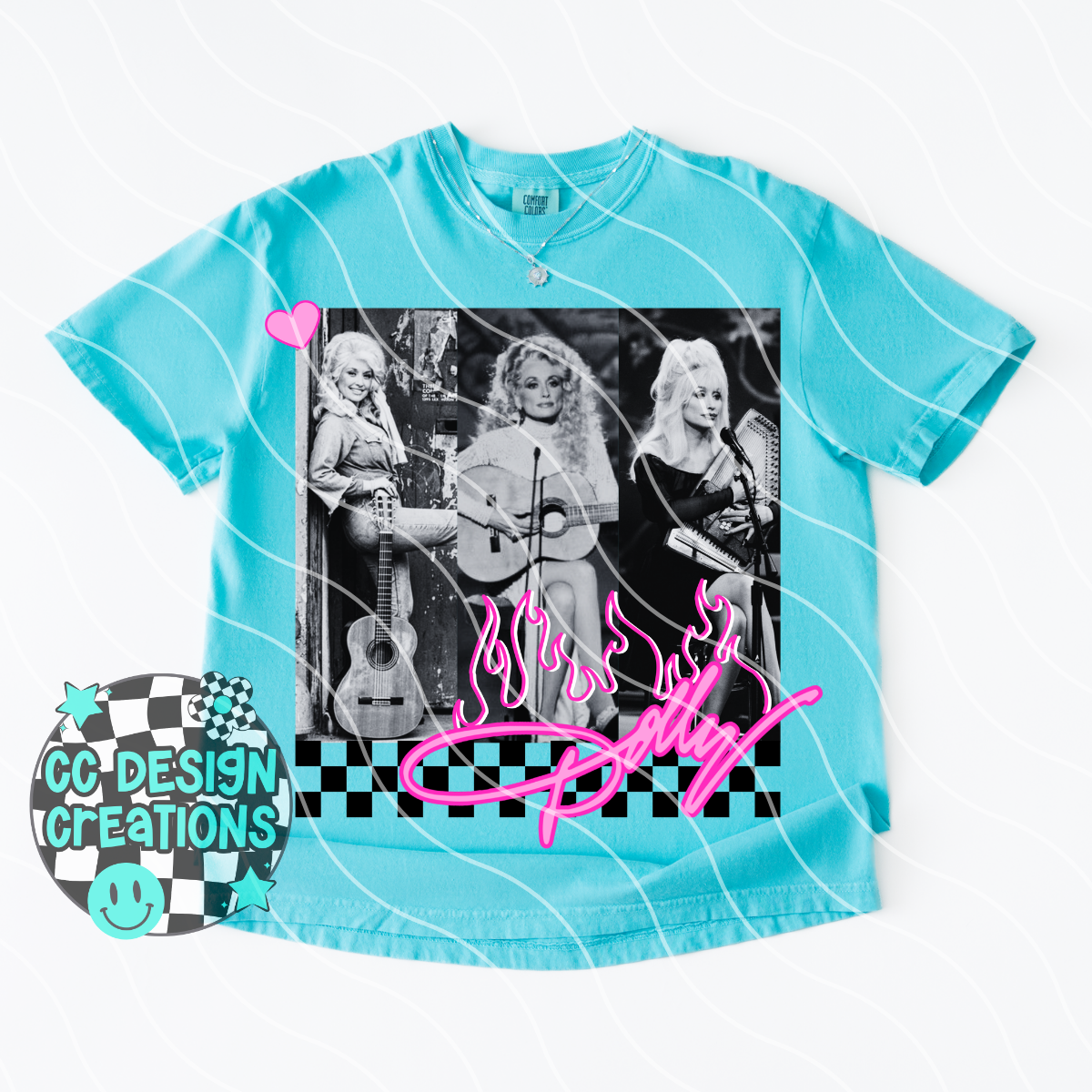 Dolly Neon Summer Music PNG Digital Download