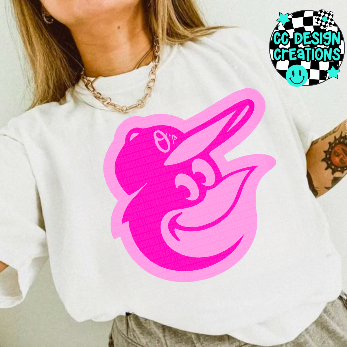 Orioles Preppy Pink PNG Digital Download