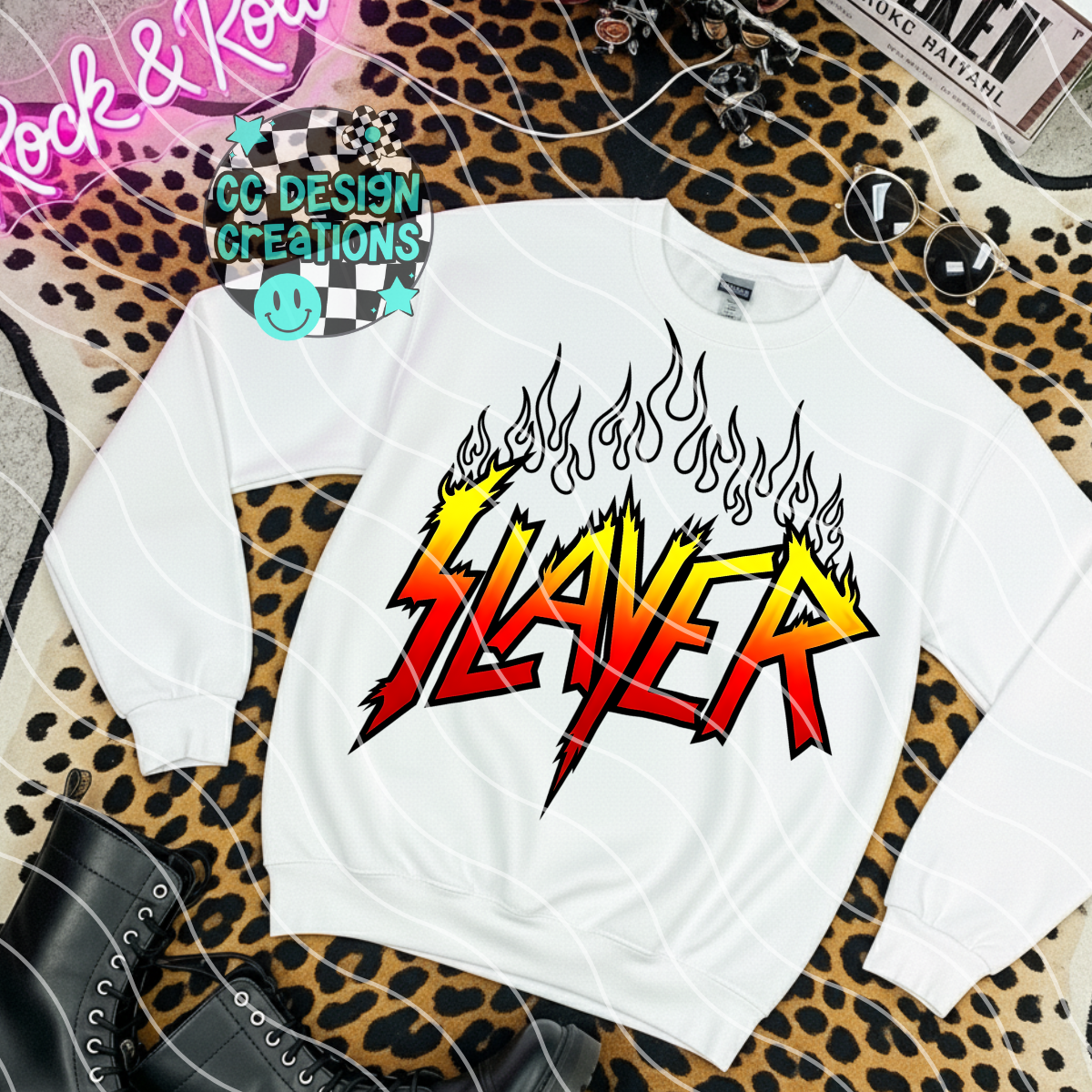 Slay er Flames PNG Digital Download