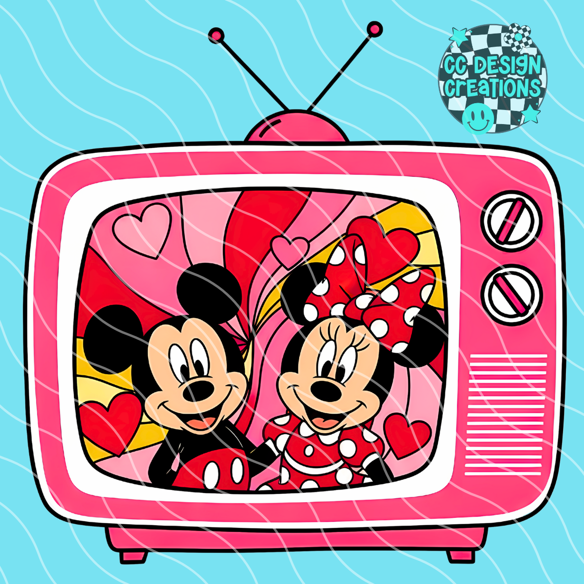 Retro TV Mouse PNG Digital Download