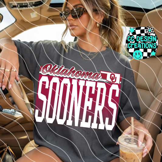 SOONERS RETRO GAME DAY FOOTBALL PNG DIGITAL DOWNLOAD