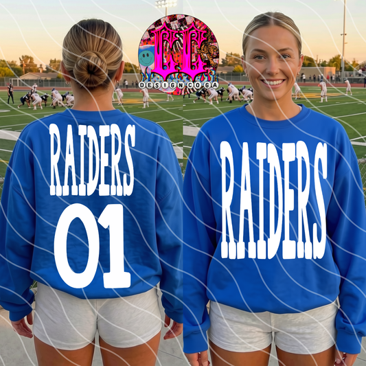 RAIDERS NUMBER ONE PNG DIGITAL DOWNLOAD