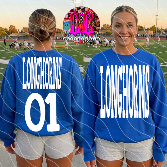 LONGHORNS NUMBER ONE PNG DIGITAL DOWNLOAD