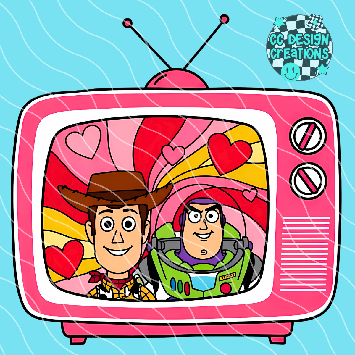 Retro TV Toy PNG Digital Download