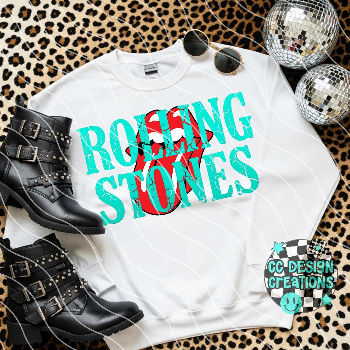 Roll ing Ston es PNG Digital Download