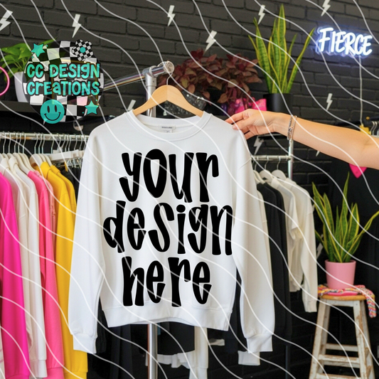 White Sweatshirt Alt Boutique Mock 2