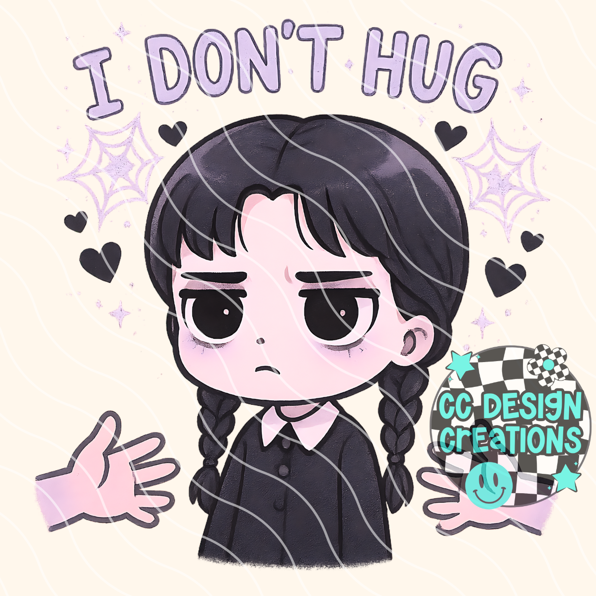 I Don't Hug Wednesday PNG Digital Download