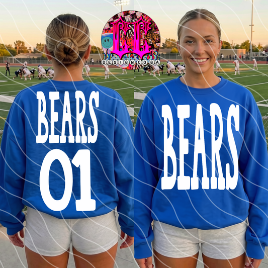 BEARS NUMBER ONE PNG DIGITAL DOWNLOAD