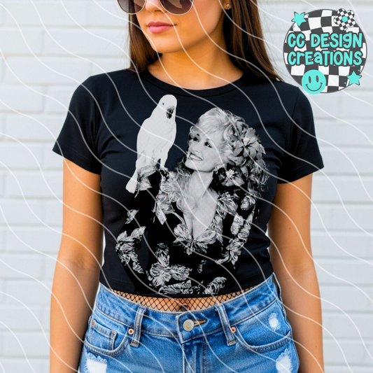 Dolly Halftone PNG Digital Download