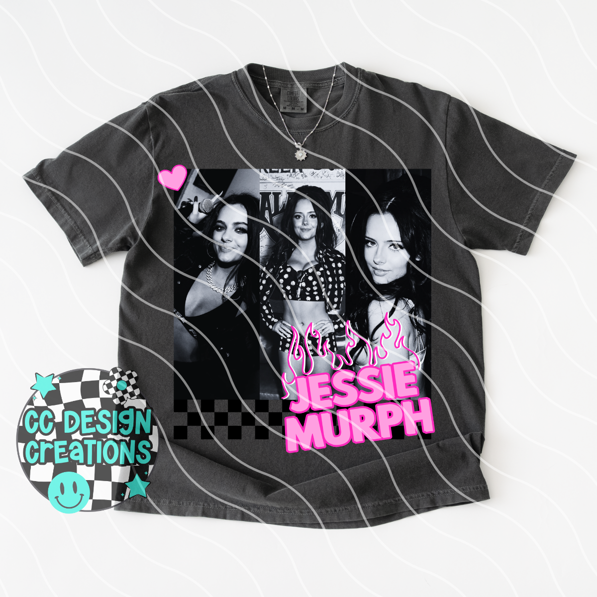 Jessie Neon Summer Music PNG Digital Download