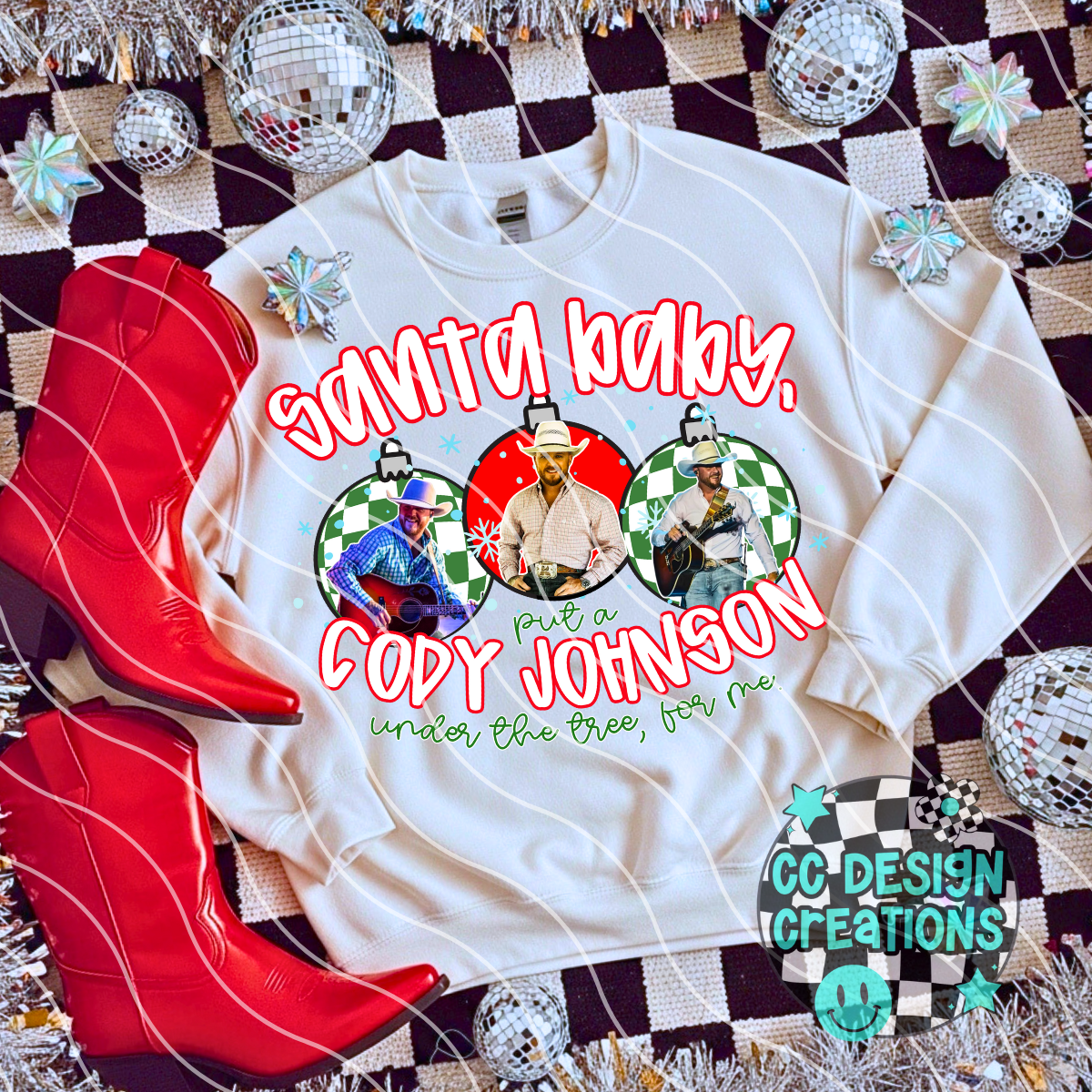Santa Baby Cody PNG Digital Download