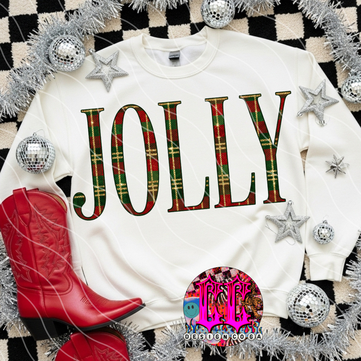 JOLLY PLAID PNG DIGITAL DOWNLOAD