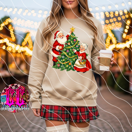 SANTA MRS TREE PNG DIGITAL DOWNLOAD