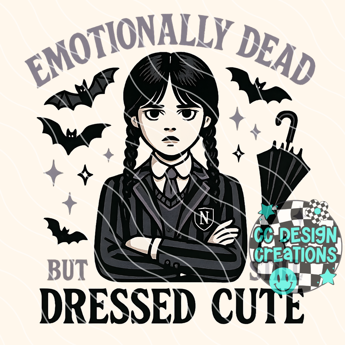 Emotionally Dead Wednesday PNG Digital Download