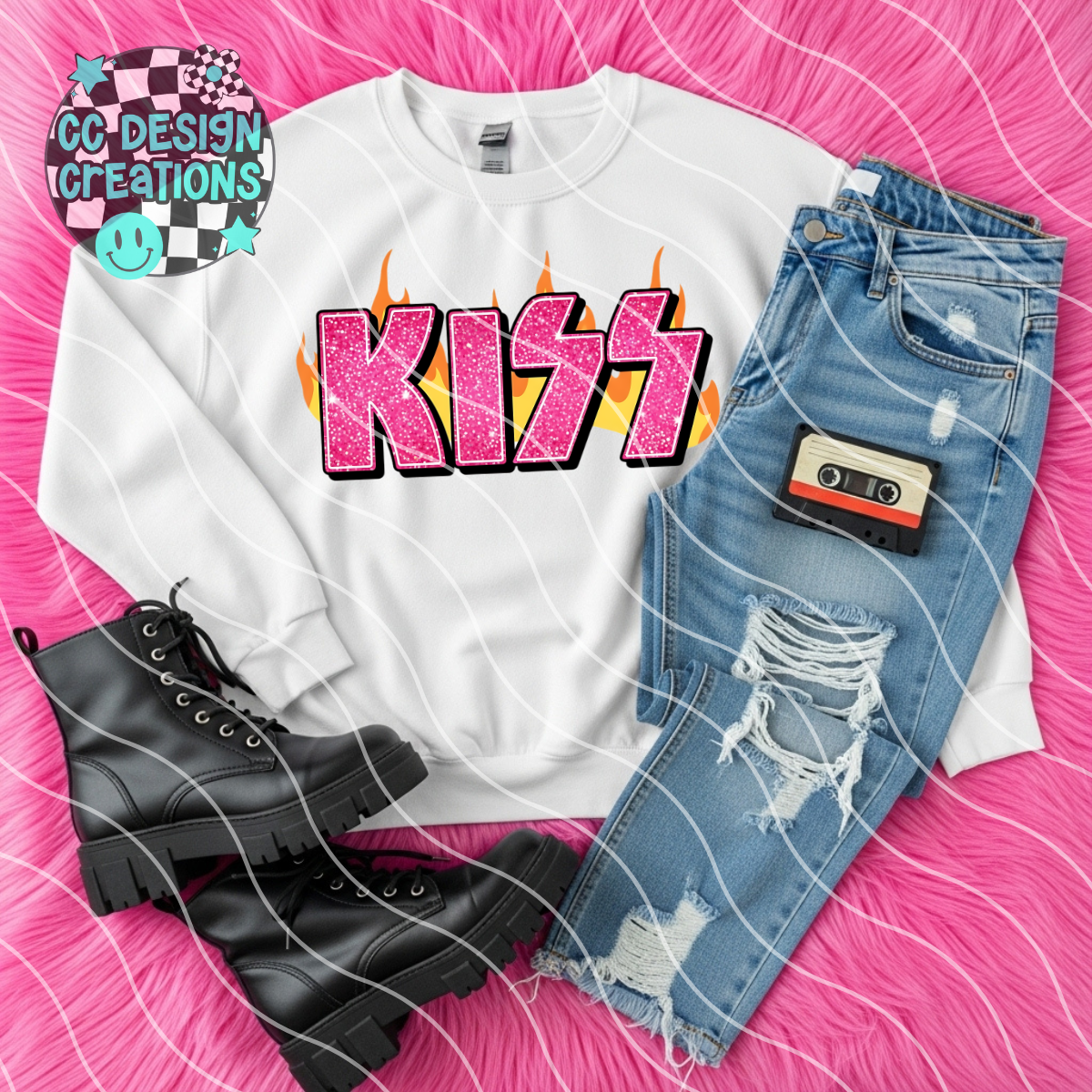 Kiss Sparkles PNG Digital Download