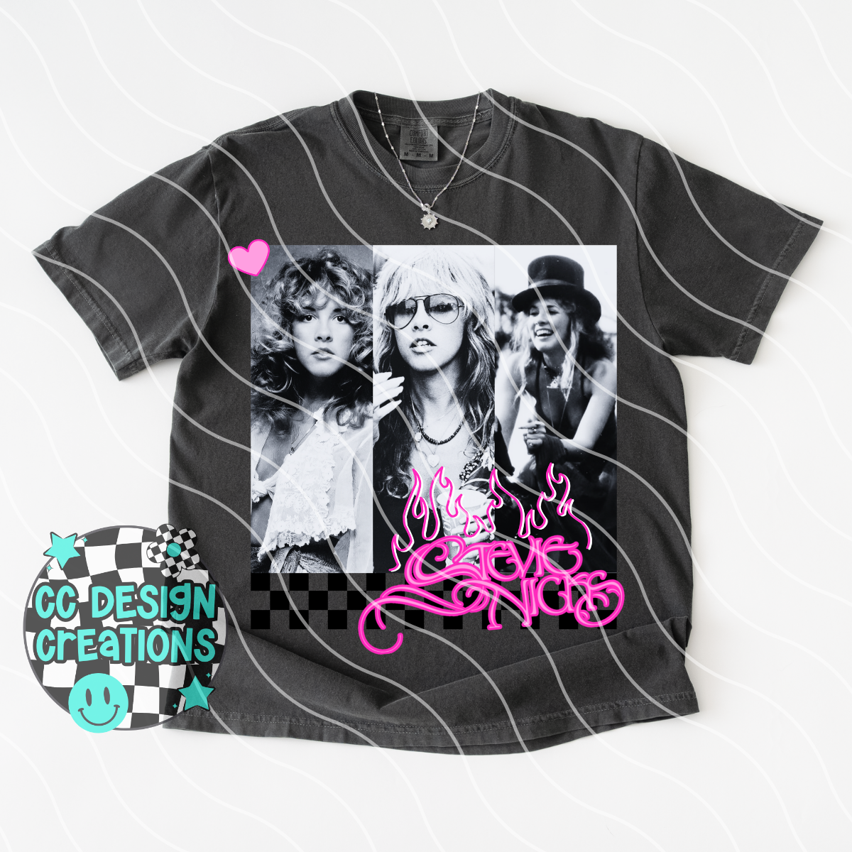 Stevie Neon Summer Music PNG Digital Download