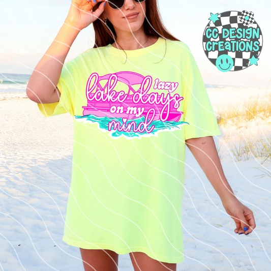 Lake Days On My Mind PNG Digital Download