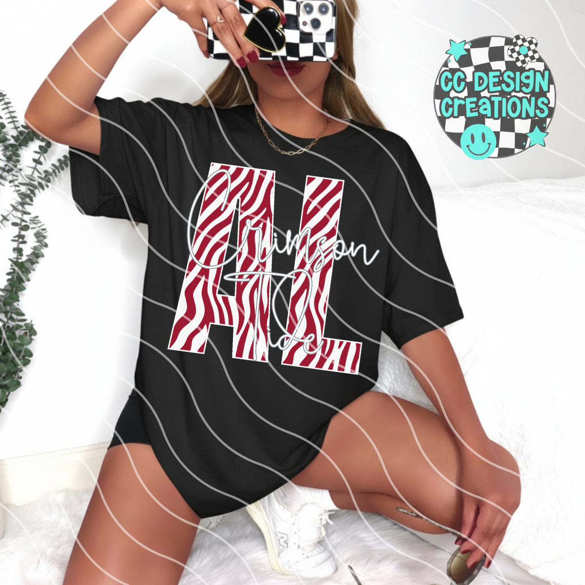 Bama Football Zebra PNG Digital Download