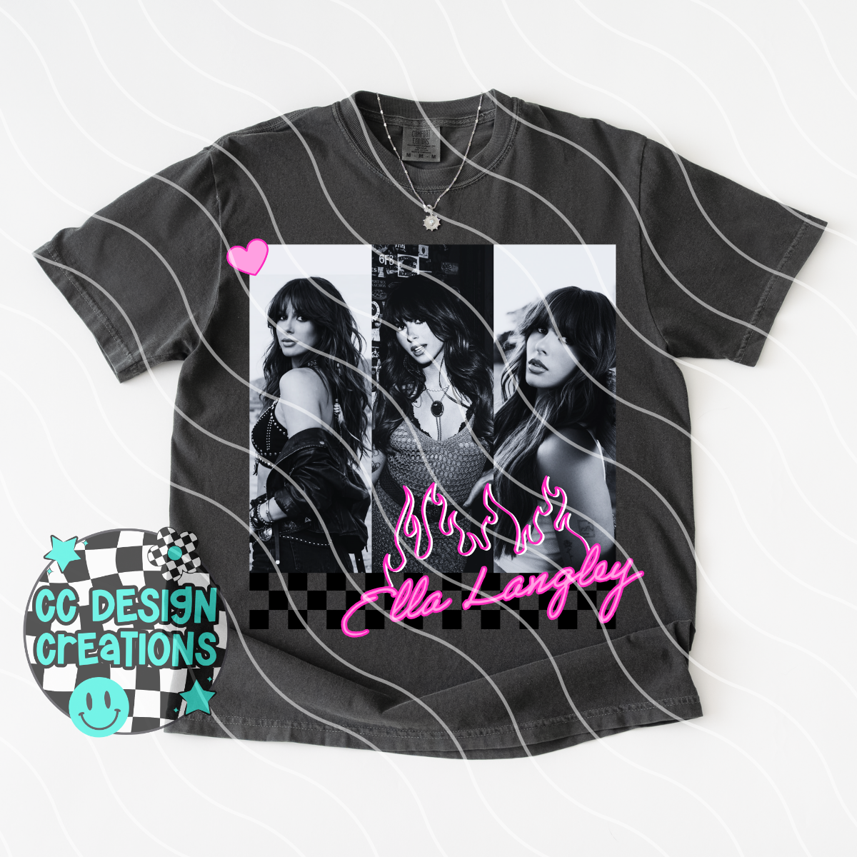 Ella Neon Summer Music PNG Digital Download