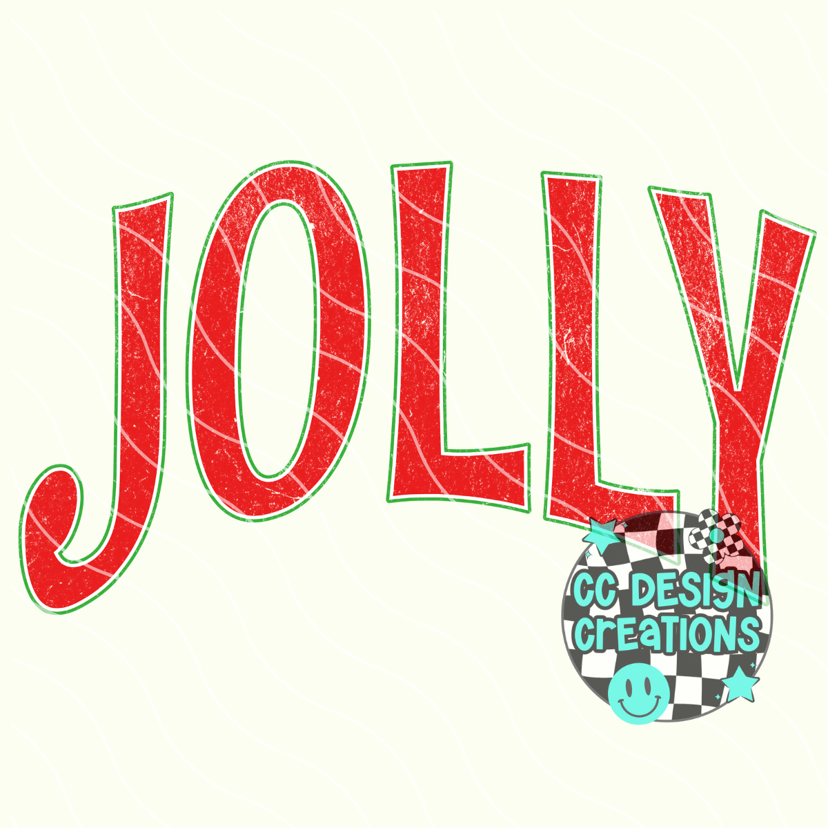 Jolly Distressed PNG Digital Download