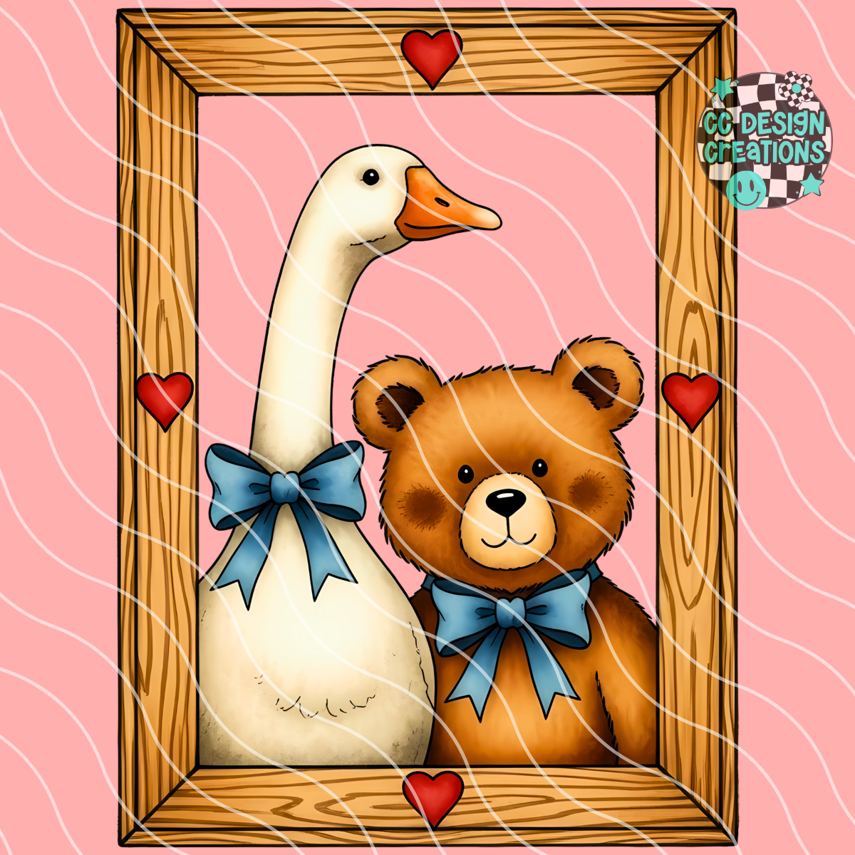 Goose and Bear PNG Digital Download
