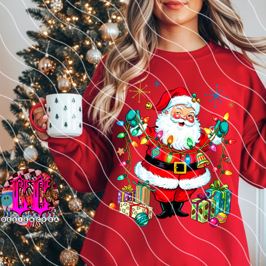 RETRO SANTA PNG DIGITAL DOWNLOAD