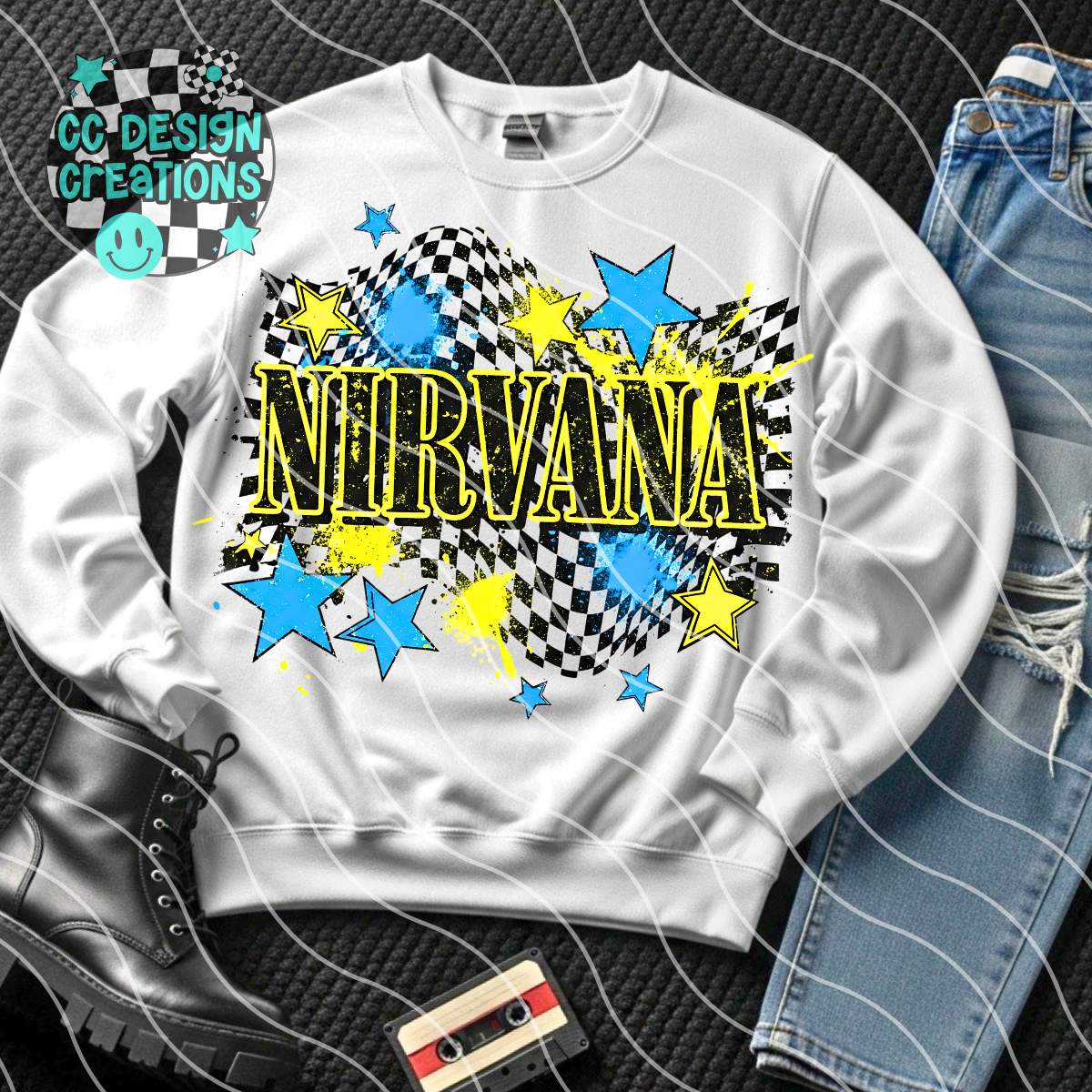 Nirv ana Grunge PNG Digital Download