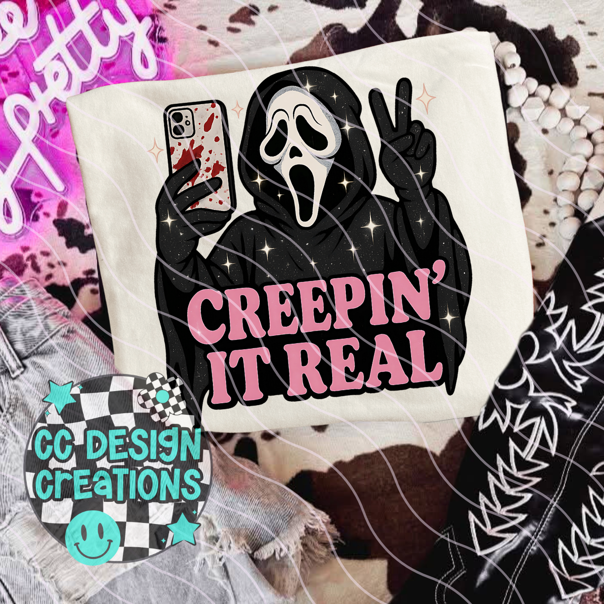 Scream Creepin It Real PNG Digital Download