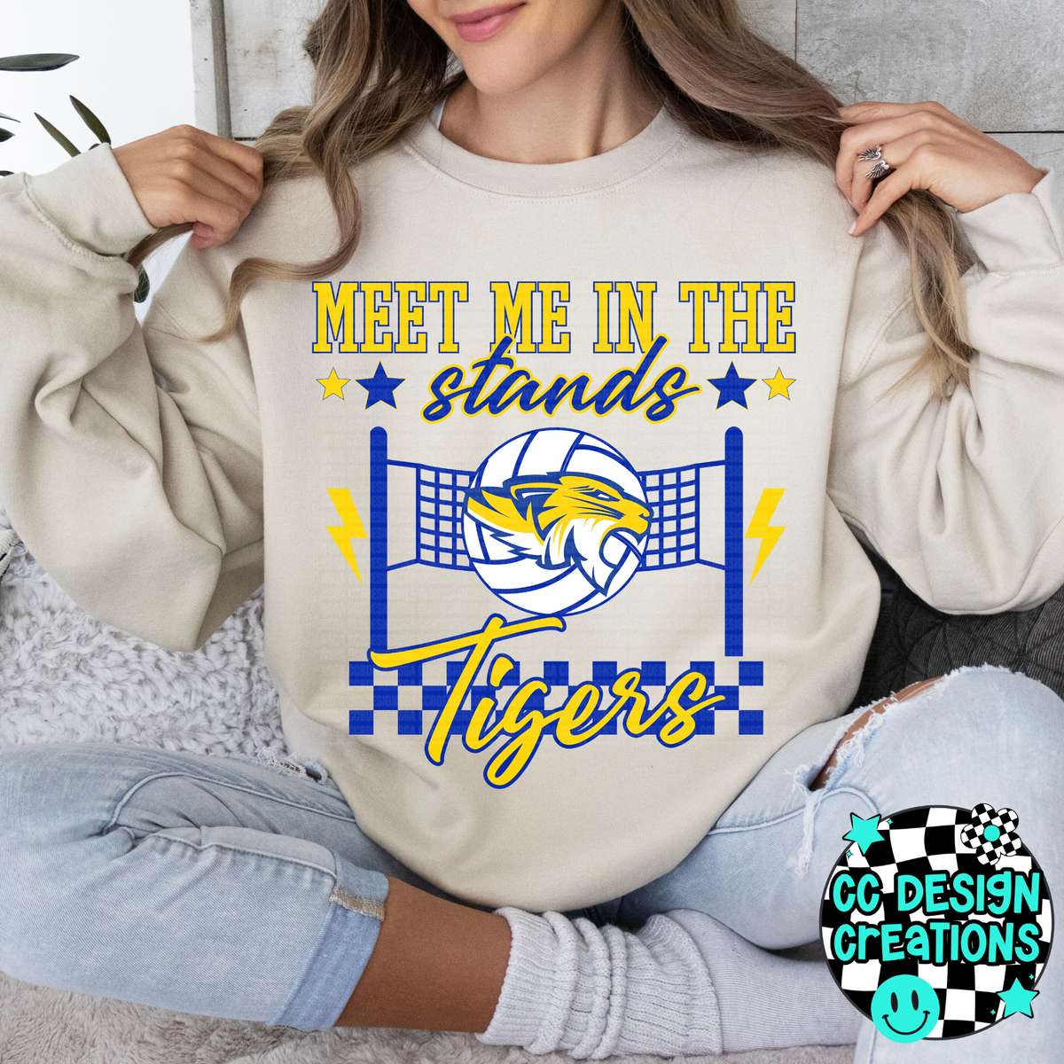 CUSTOM Meet Me In The Stands Volleyball School Spirit PNG Digital Download