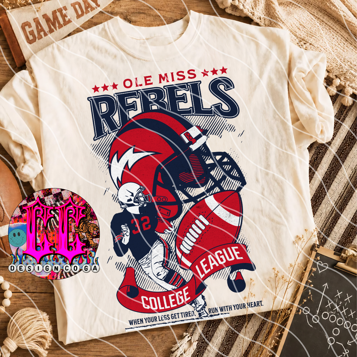 OLE MISS VINTAGE PNG DIGITAL DOWNLOAD