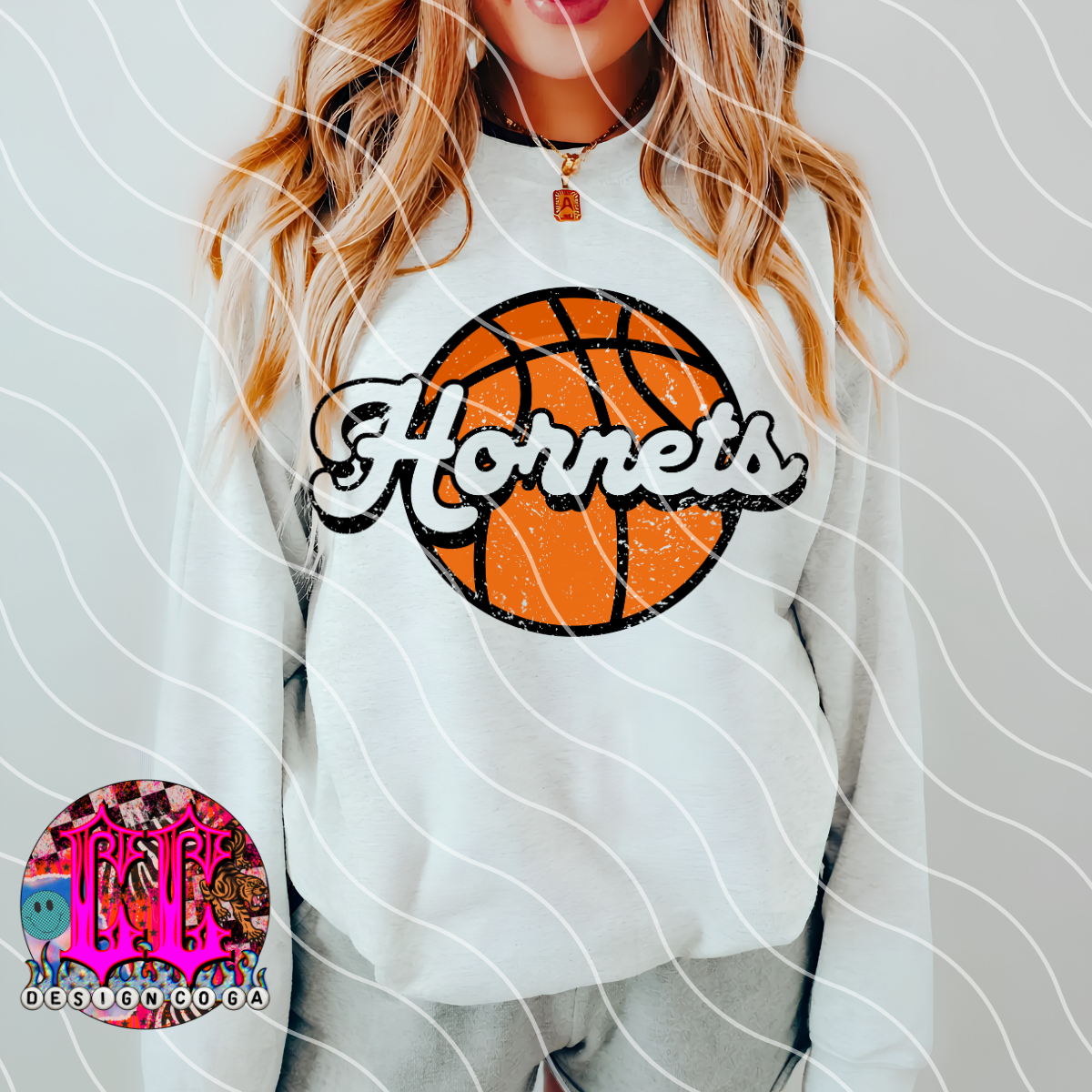 HORNETS BASKETBALL MASCOT PNG DIGITAL DOWNLOAD