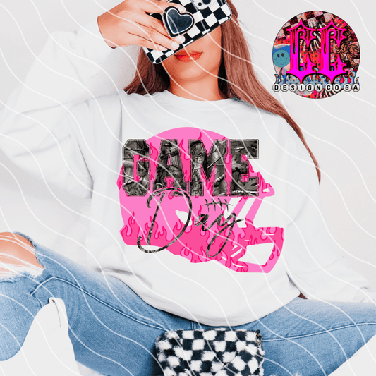 CAMO PINK GAME DAY PNG DIGITAL DOWNLOAD
