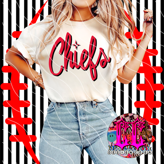 CHIEFS FOOTBALL TIME PNG DIGITAL DOWNLOAD