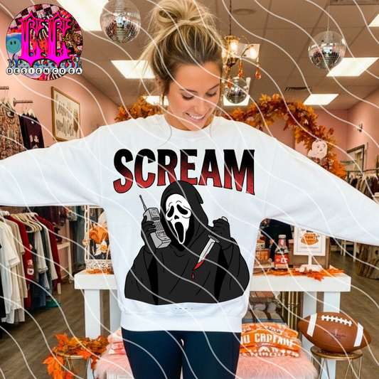 OLD SCHOOL SCREAM PNG DIGITAL DOWNLOAD