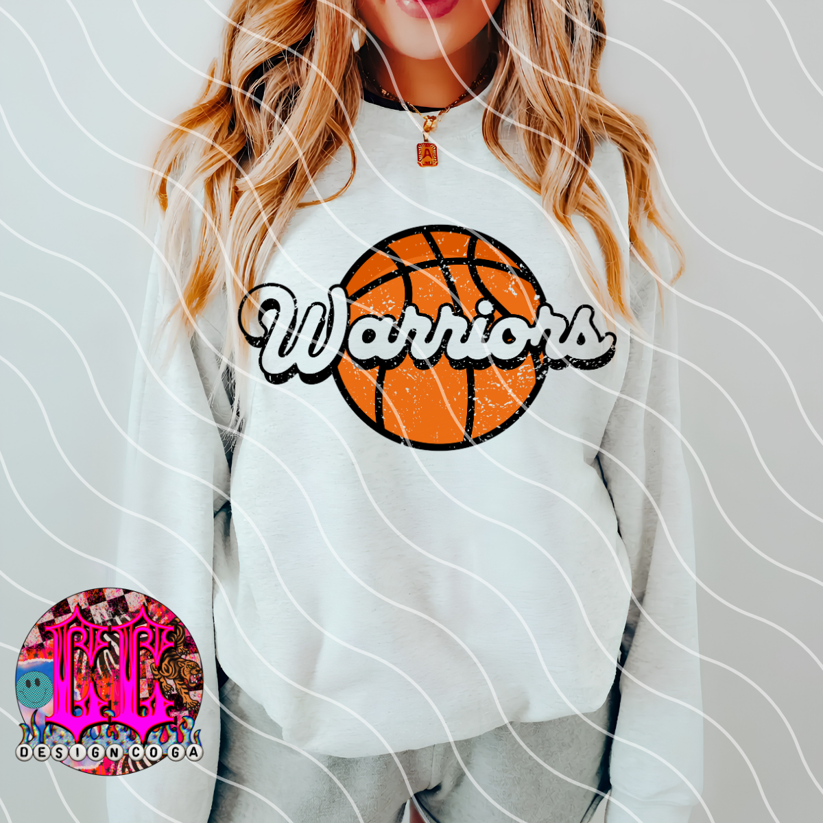 WARRIORS BASKETBALL MASCOT PNG DIGITAL DOWNLOAD