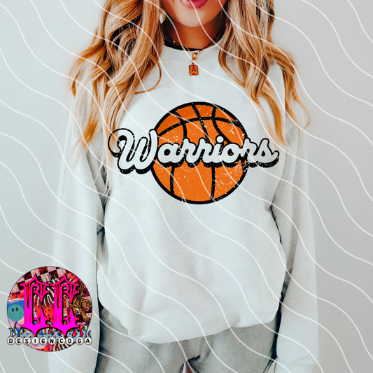 WARRIORS BASKETBALL MASCOT PNG DIGITAL DOWNLOAD