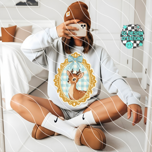 Granny's Deer PNG Digital Download
