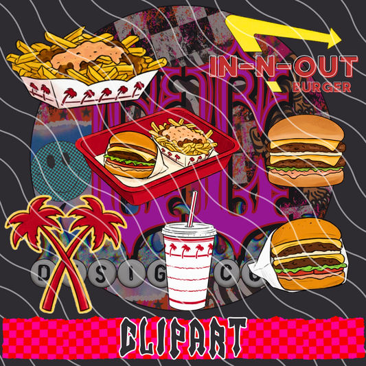 INNOUT FOODIE CLIPART TWO BUCK TUES