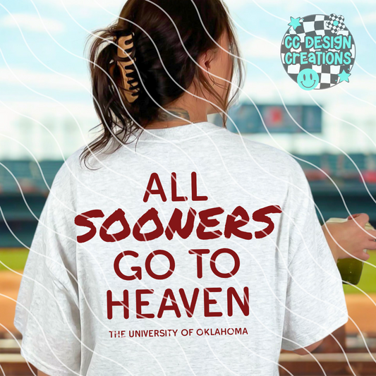 All Sooners Go To Heaven PNG Digital Download