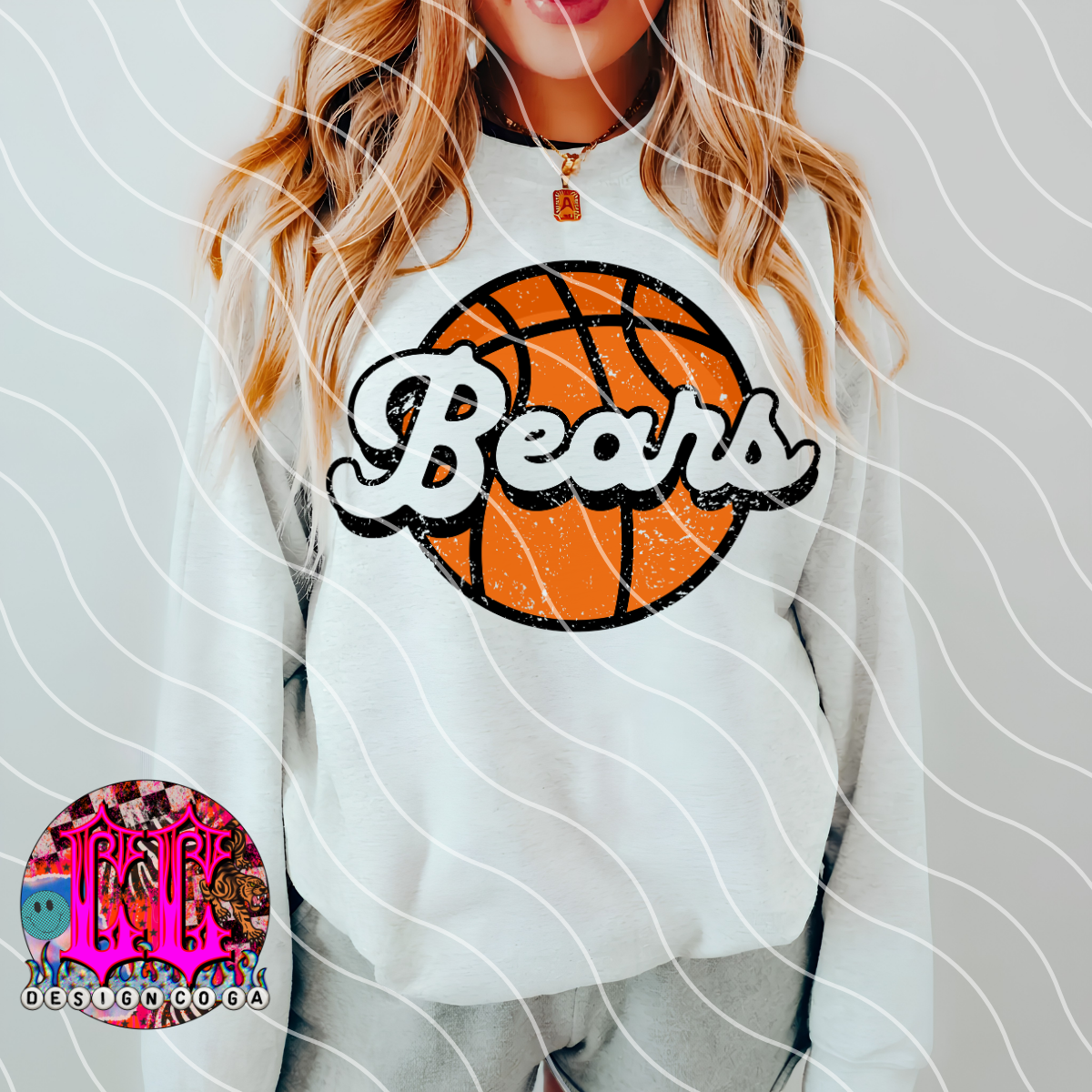 BEARS BASKETBALL MASCOT PNG DIGITAL DOWNLOAD