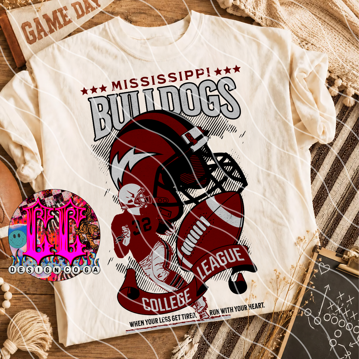 MS BULLDOGS VINTAGE PNG DIGITAL DOWNLOAD