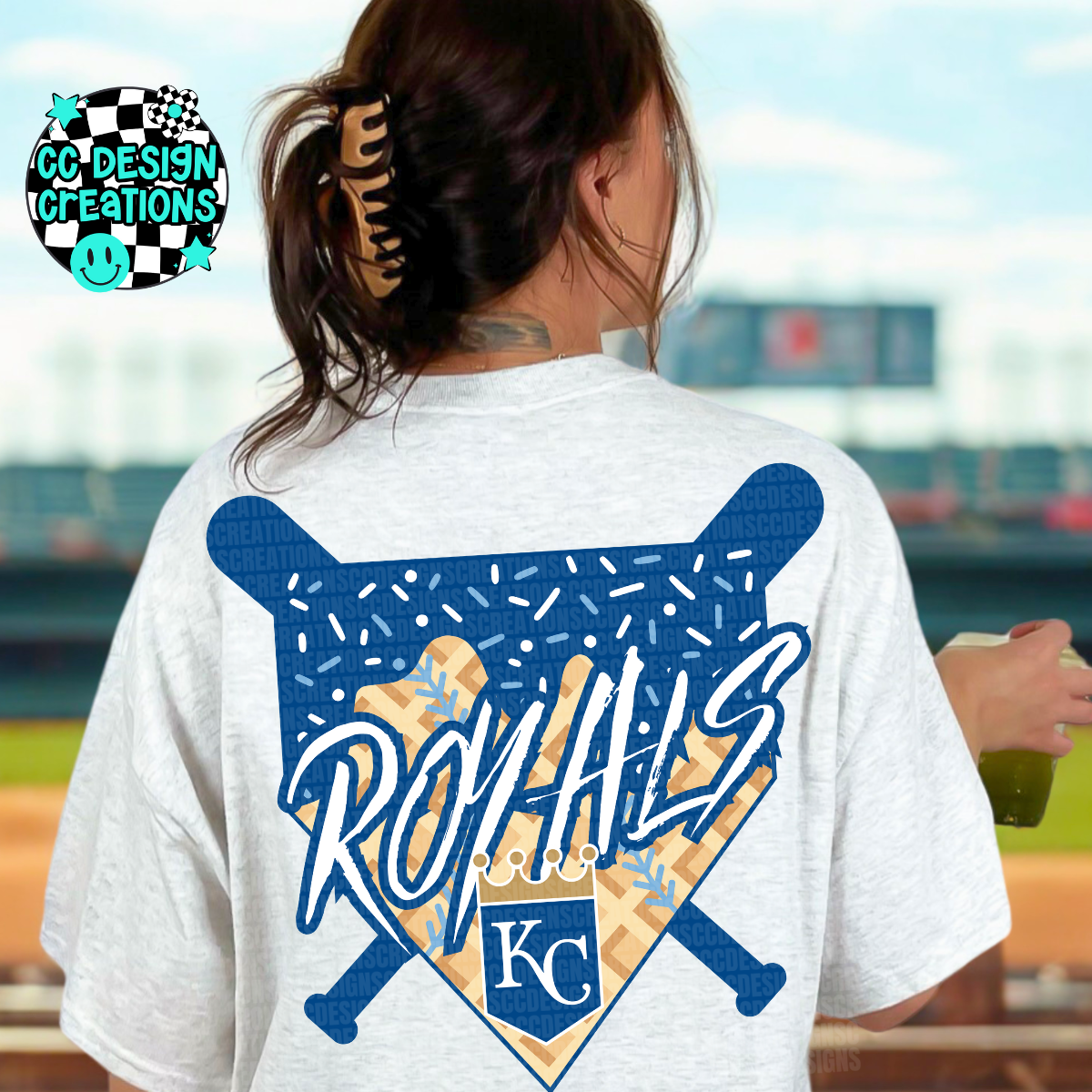 Royals Baseball Drip PNG Digital Download