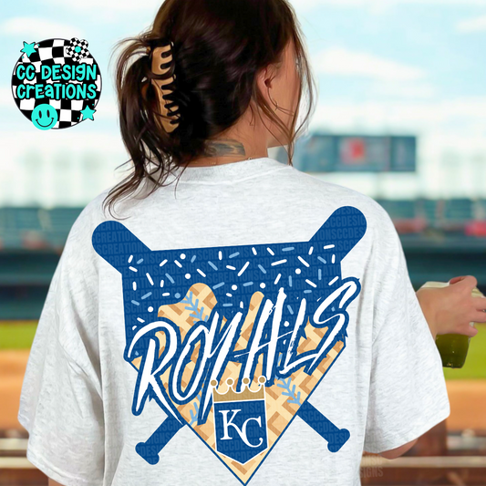 Royals Baseball Drip PNG Digital Download