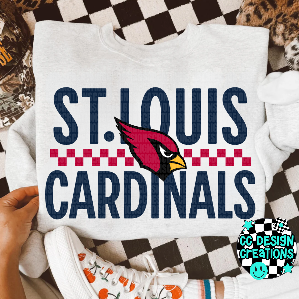 Cardinals Retro PNG Digital Download
