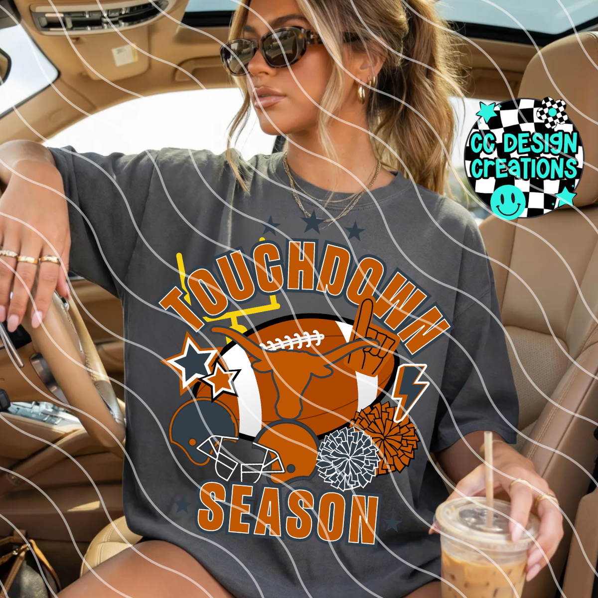 HORNS TOUCHDOWN SEASON PNG DIGITAL DOWNLOAD
