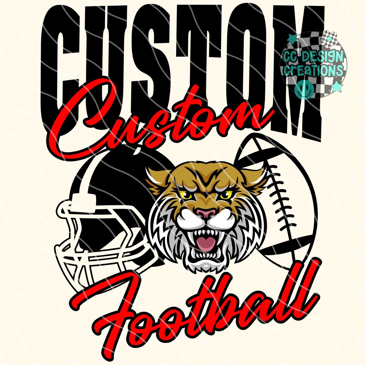 CUSTOM Football Mascot PNG Digital Download