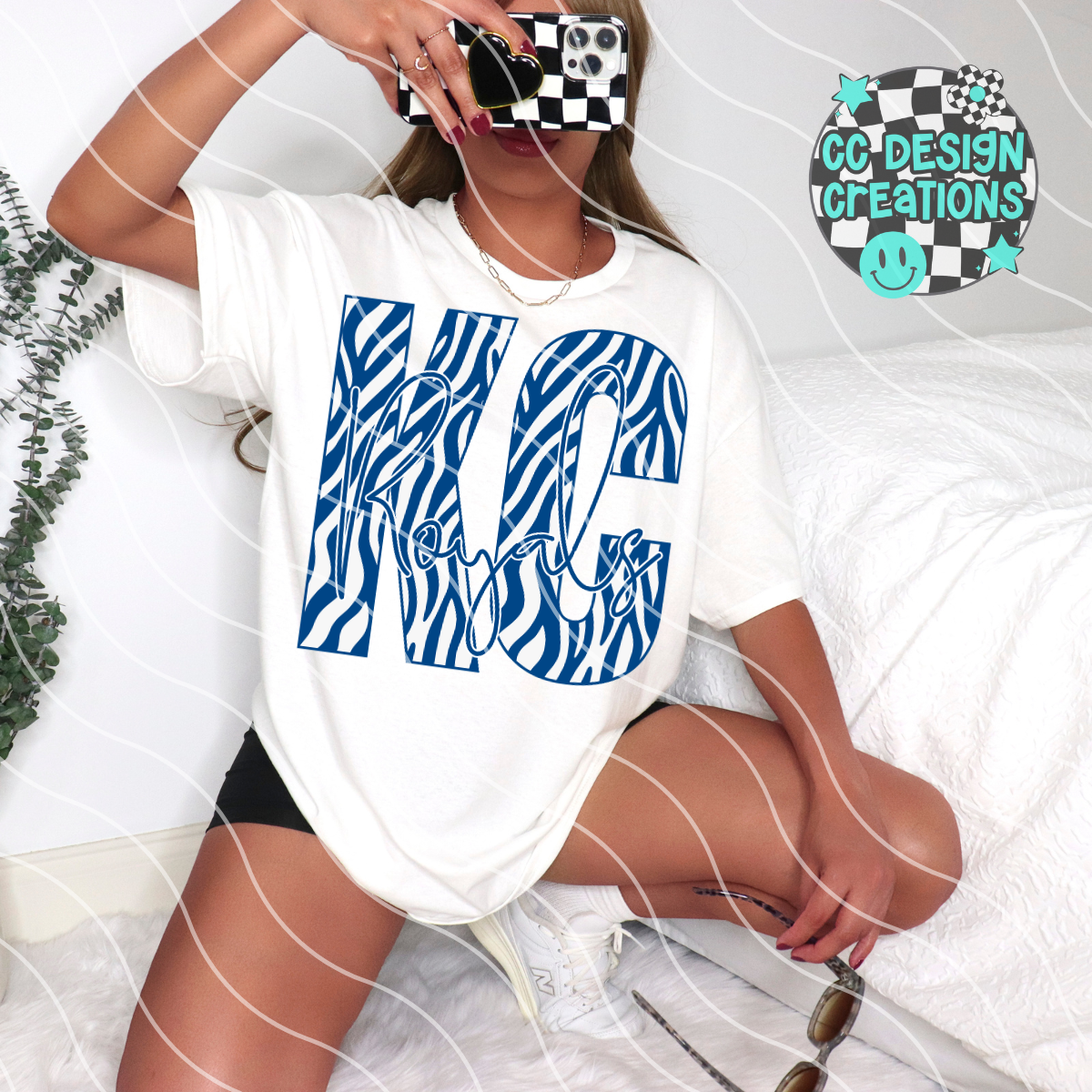 Royals Baseball Zebra PNG Digital Download