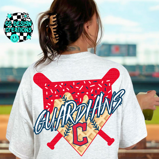 Guardians Baseball Drip PNG Digital Download